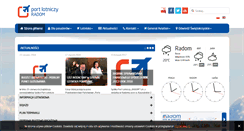 Desktop Screenshot of lotnisko-radom.eu