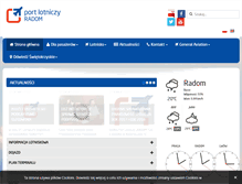 Tablet Screenshot of lotnisko-radom.eu
